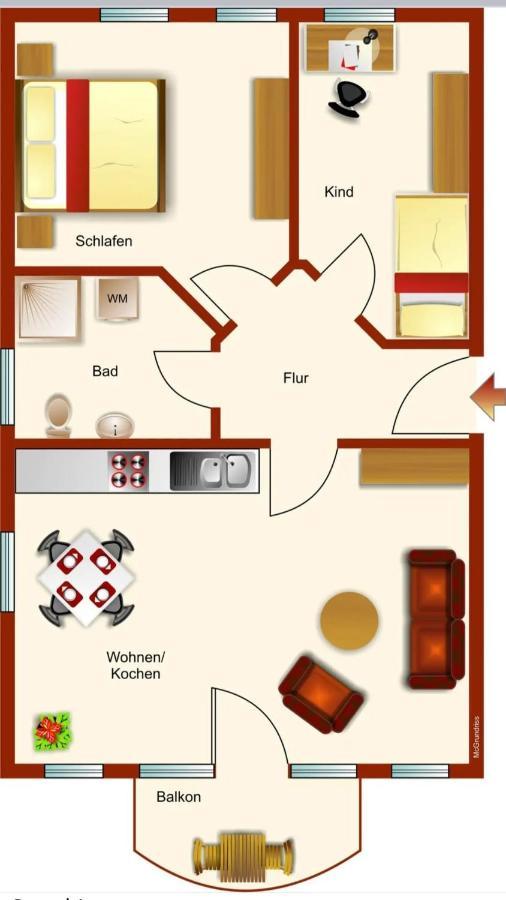 Ferienwohnung Rieke Норддайх Экстерьер фото